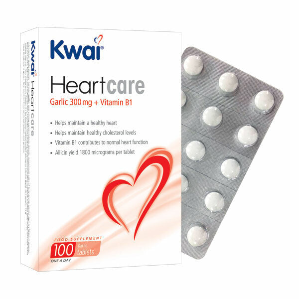 Kwai Heartcare Garlic Vitamin B1 100 Tablets GOODS Superdrug   