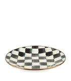 MacKenzie-Childs Courtly Check Enamel Dinner Plate 25cm, imported from the UK