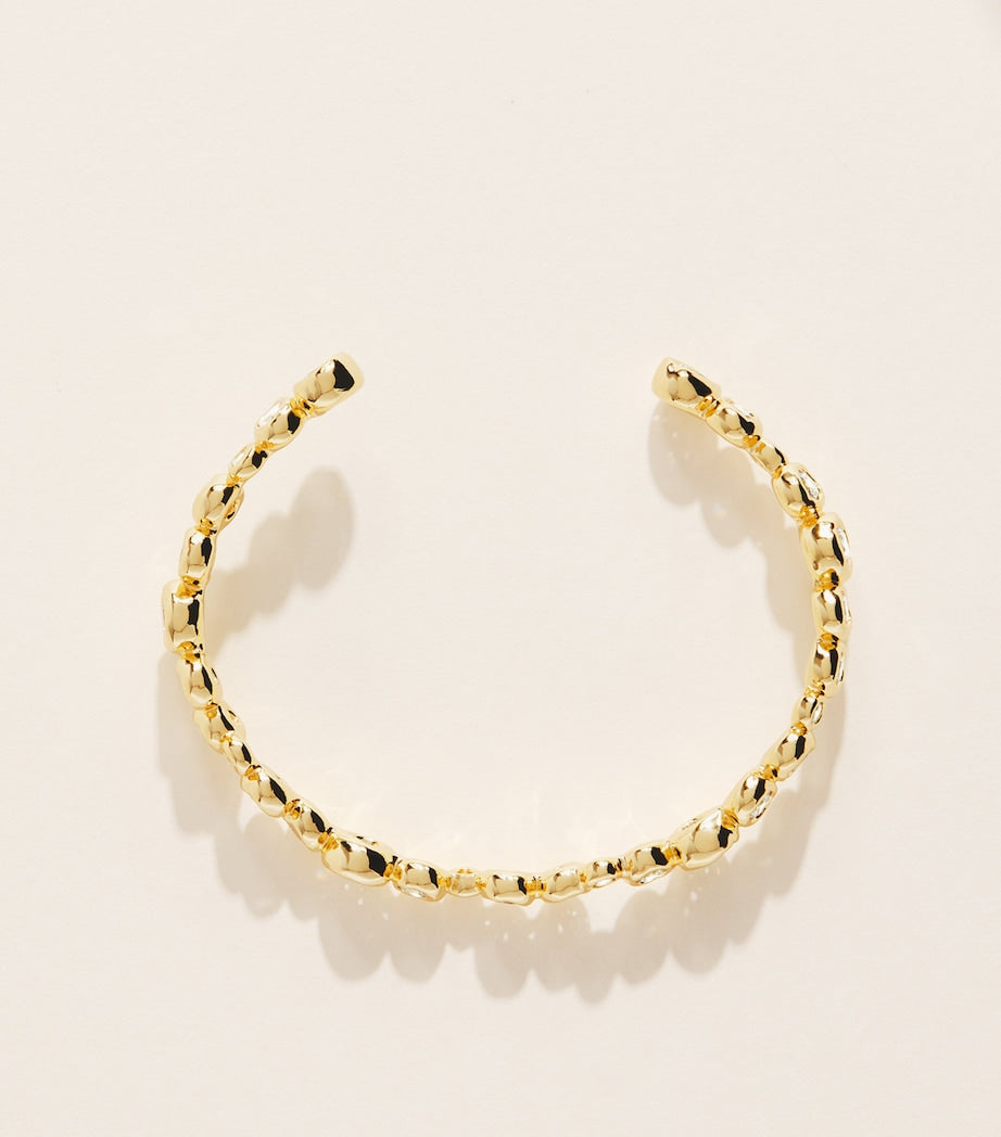 Alexis Bittar gold-plated skinny Asterales cuff bracelet (British brand)