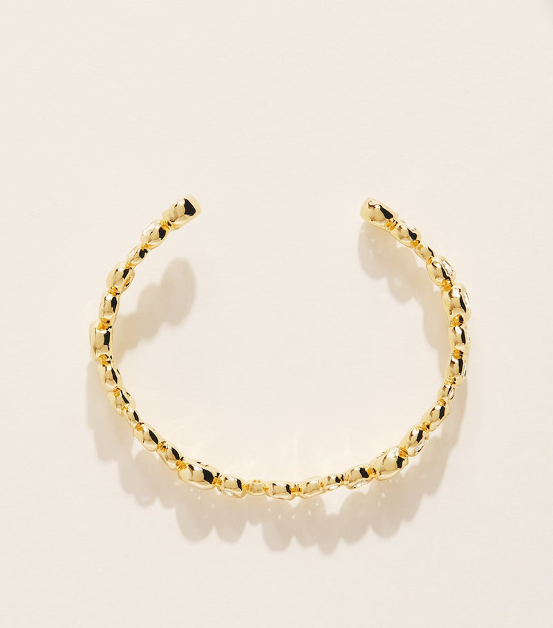 Alexis Bittar gold-plated skinny Asterales cuff bracelet (British brand)