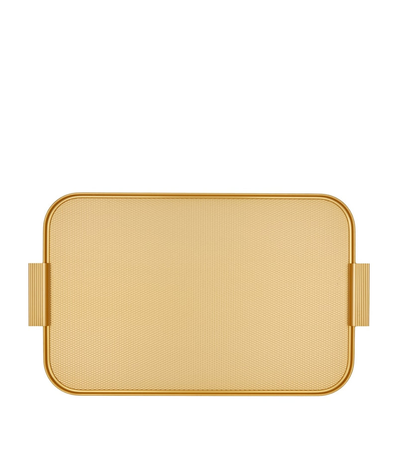 Kaymet anodised aluminium ribbed serving tray 51cm, UK version