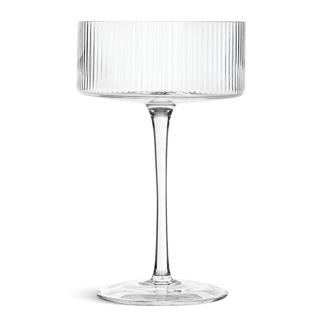 Habitat Clear Ribbed Champagne Flute