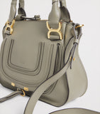 Chloé leather Marcie top-handle bag small, imported from the UK