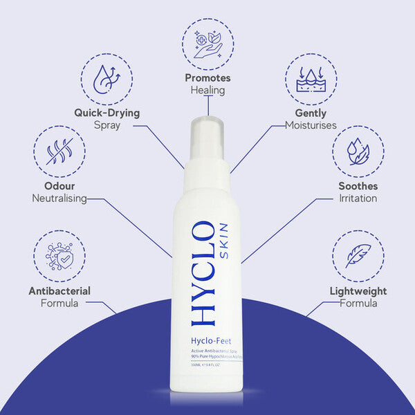 HYCLO Antibacterial Foot Spray 100ml - British product