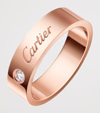 Cartier rose gold wedding ring with diamond - British product