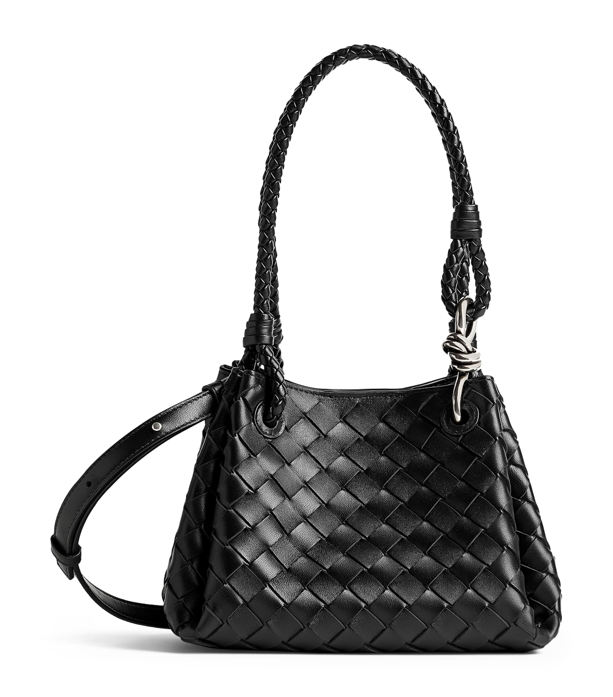 Small Leather Parachute Shoulder Bag