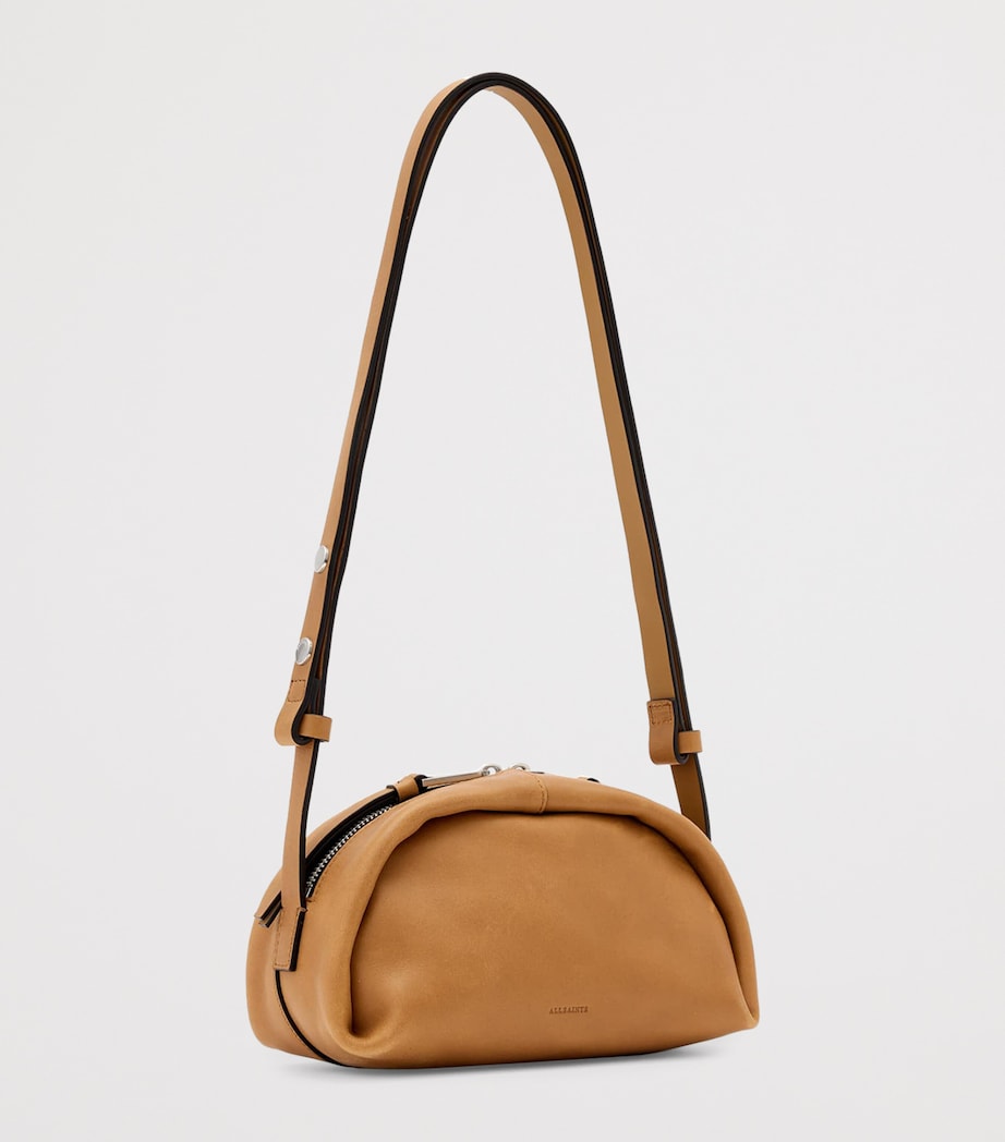 AllSaints Rosalie Arc calfskin cross-body bag, imported from the UK