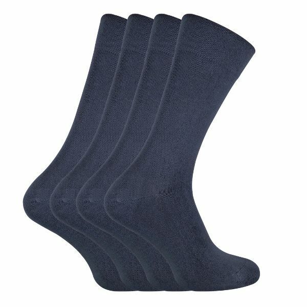 Sock Snob 4 Pairs Mens Soft Bamboo Crew Socks 7-11 UK GOODS Superdrug Grey  