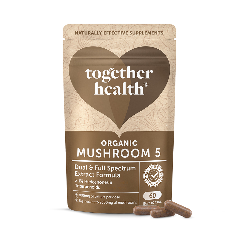 Together Health Organic Mushroom 5 supplement 60 capsules - British product