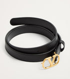 Valentino Garavani VLogo Signature Leather Belt, imported from the UK