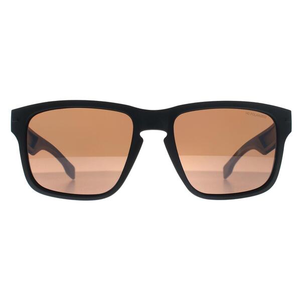 Hugo Boss BOSS 1497/S polarised matte black sunglasses, imported from the UK