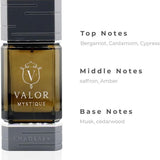 Khadlaj Valor Mystique 100ml EDP perfume, UK version