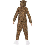 Smiffys tiger costume for children, brown all-in-one with hood, imported from the UK