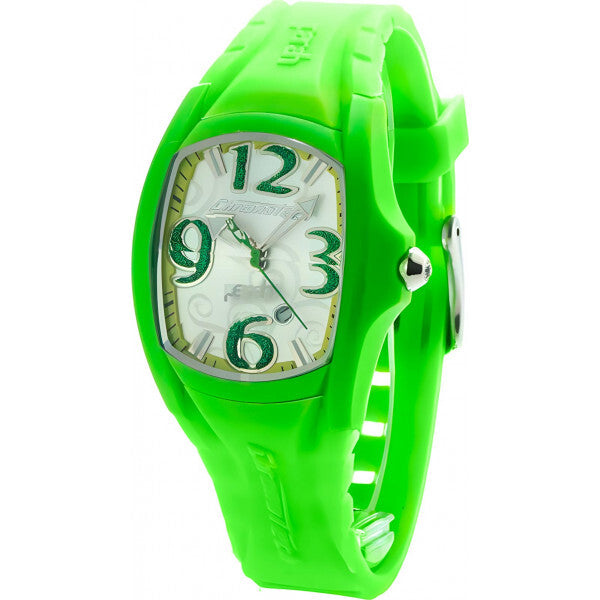 Chronotech green watch CT7134M-07 rubber strap plastic casing, UK version