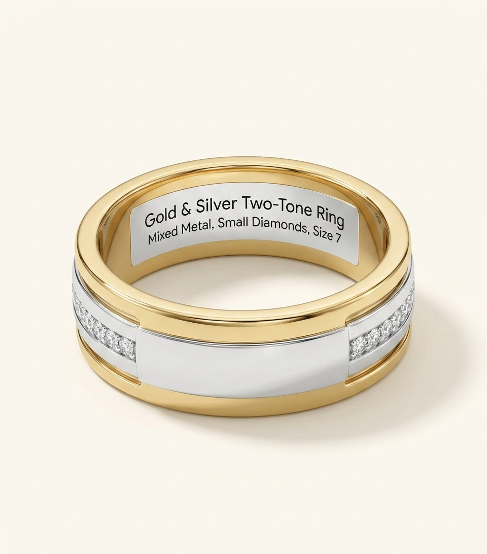 Cartier Grain de Café ring in yellow and white gold with diamonds, UK version