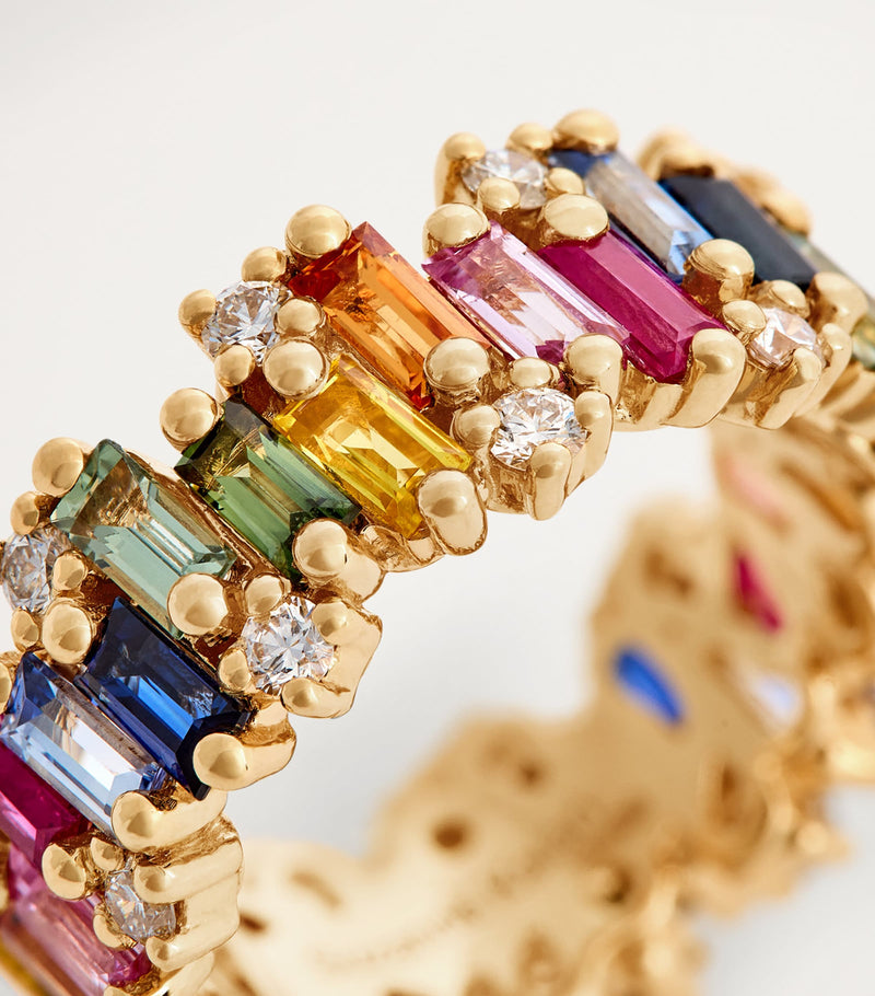 Suzanne Kalan Audrey ring with diamonds and sapphires, UK version