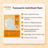 Masque Bar tranexamic acid sheet mask with vitamin C, imported from the UK