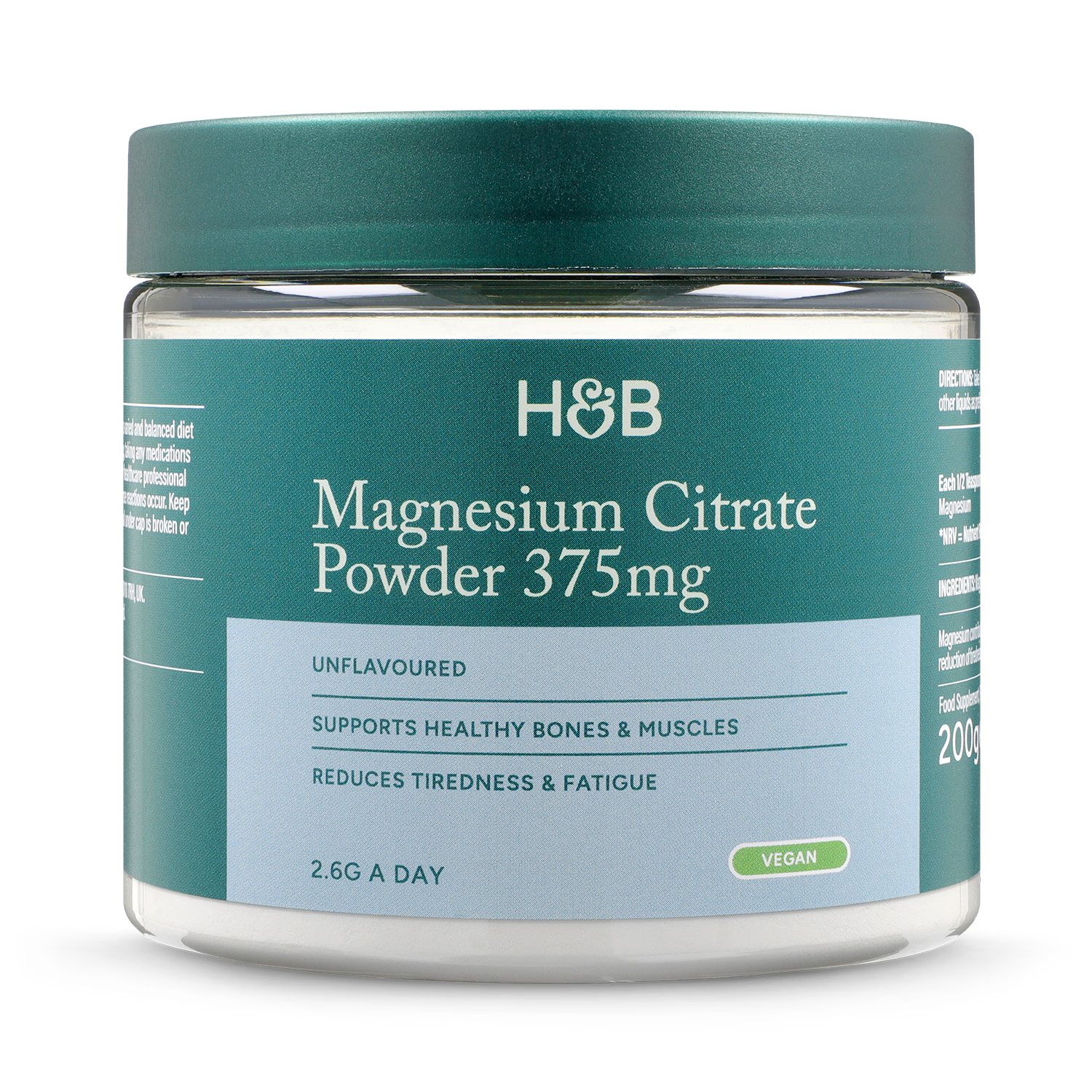 Holland & Barrett Magnesium Citrate Powder 200g, imported from the UK