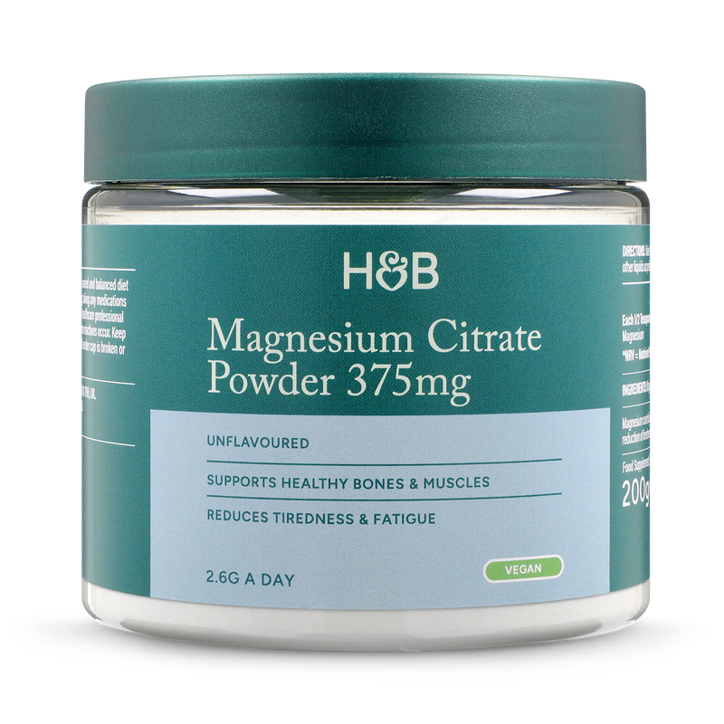 Holland & Barrett Magnesium Citrate Powder 200g, imported from the UK
