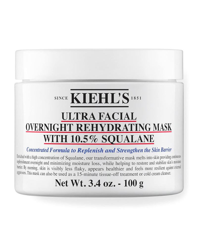 Kiehl's overnight hydrating face mask with 10.5% squalane 100g, UK version