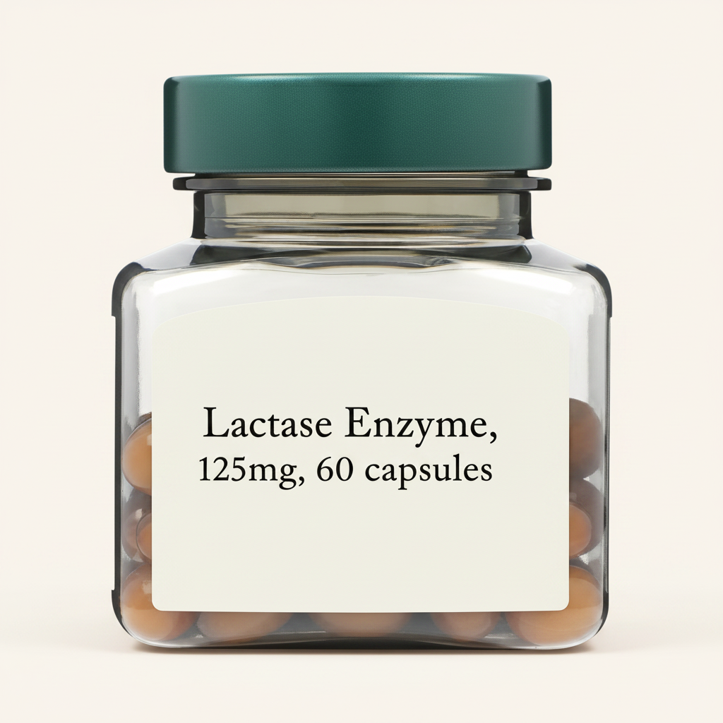 Holland & Barrett Lactase Enzyme 125mg 60 Capsules, UK version