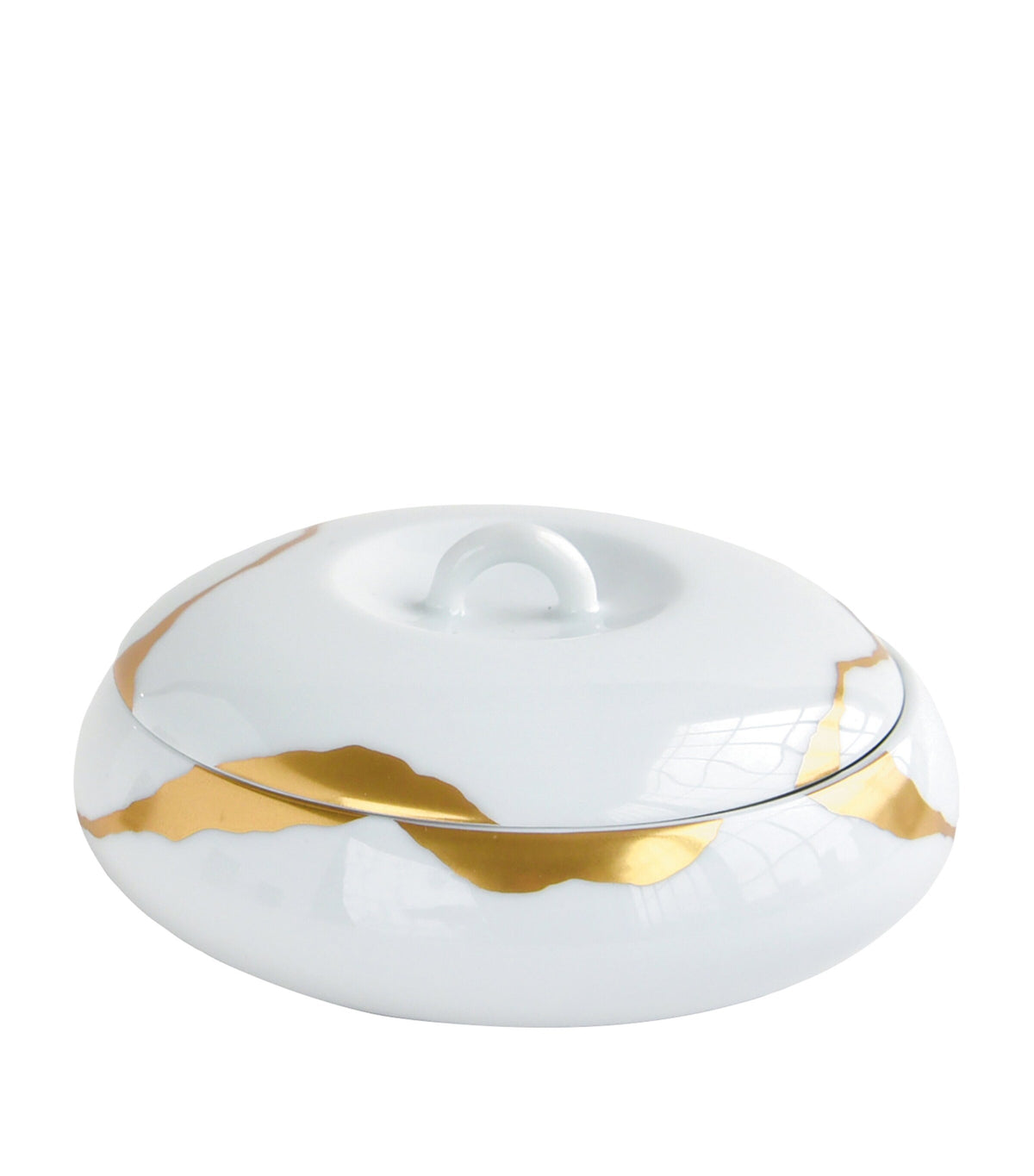 Bernardaud Kintsugi pebble box 12.5cm - British product