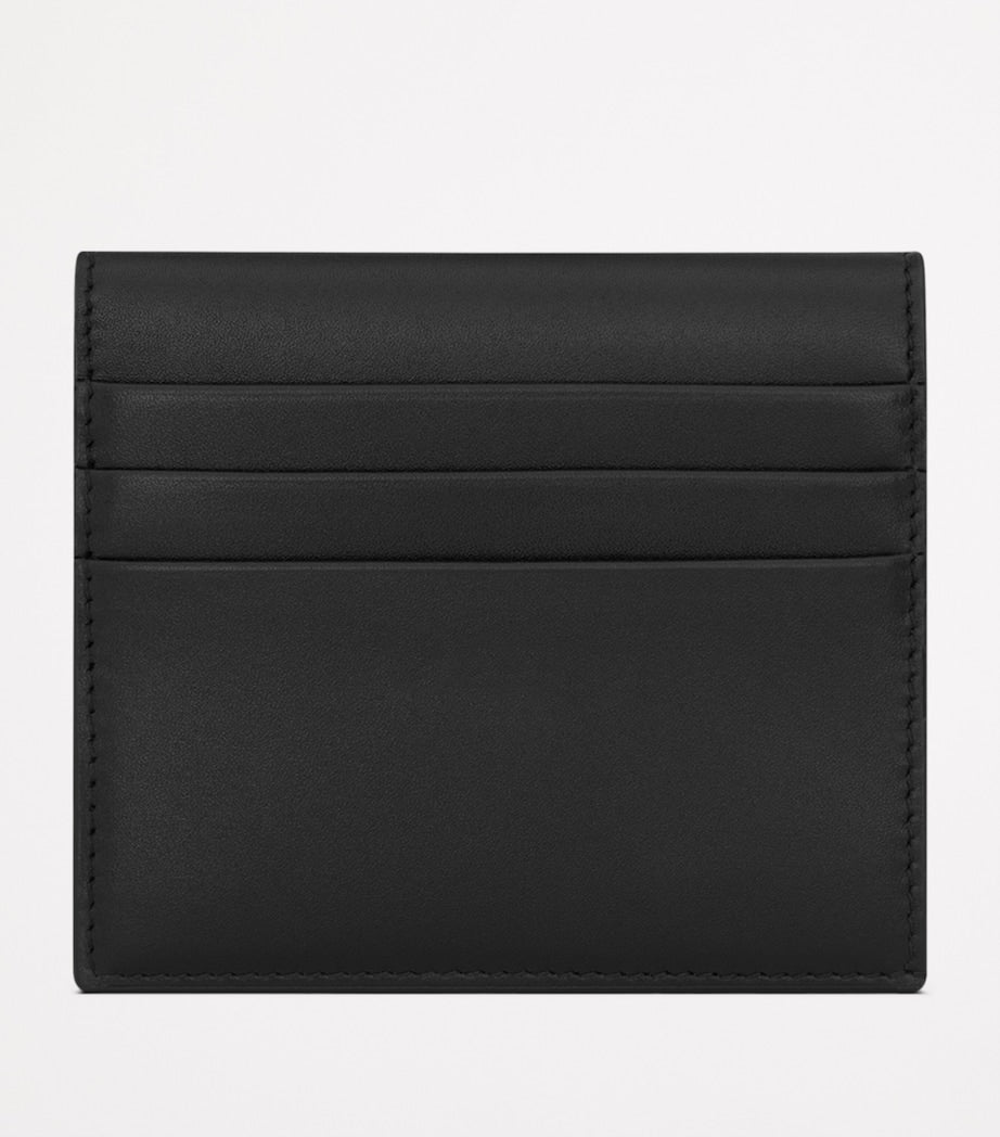 Saint Laurent reversible leather card holder with 6 slots, imported from the UK