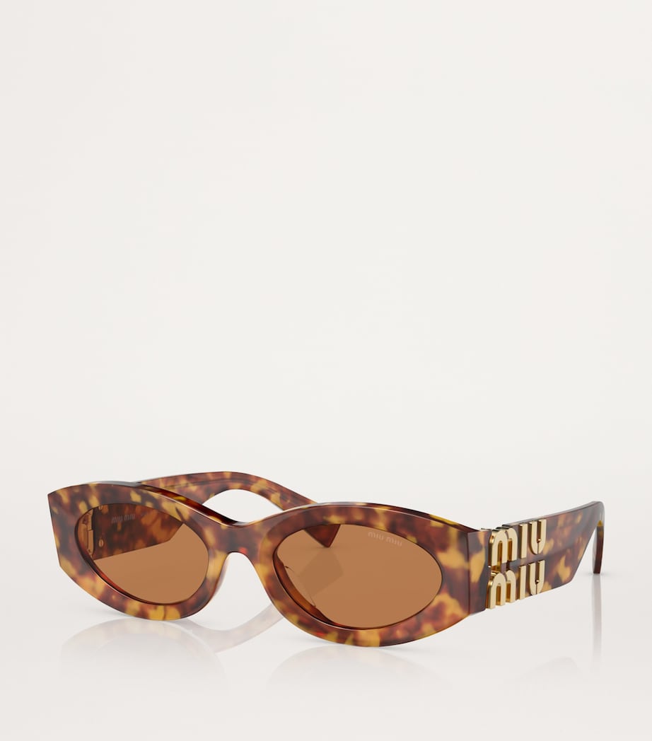 Miu Miu oval acetate sunglasses - British product