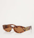 Miu Miu oval acetate sunglasses - British product