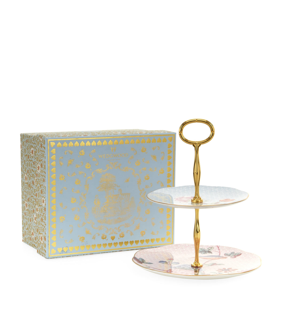 Wedgwood Cuckoo Two-Tier cake stand (British brand)