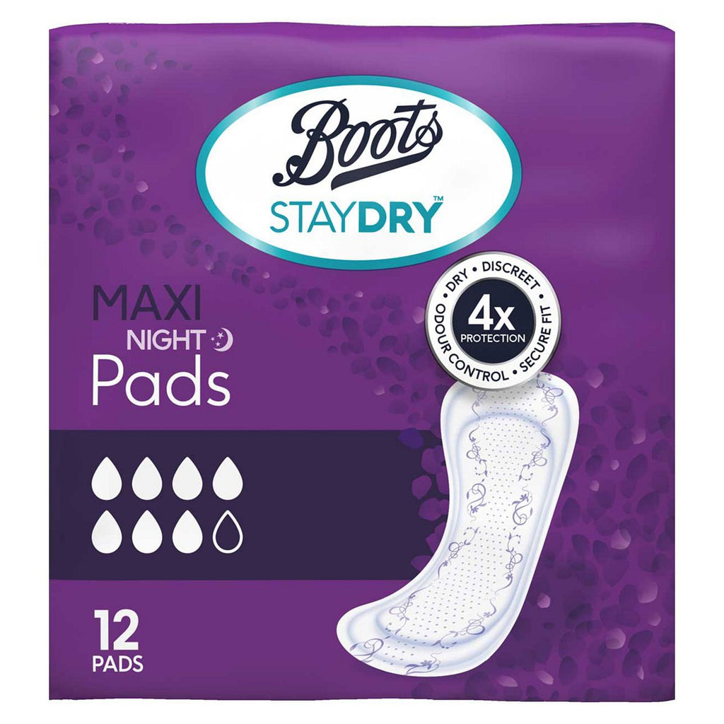 Boots Staydry Maxi Night Pads