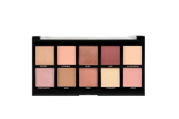 Profusion Cosmetics Bare Rose 10 shade eyeshadow palette (British brand)