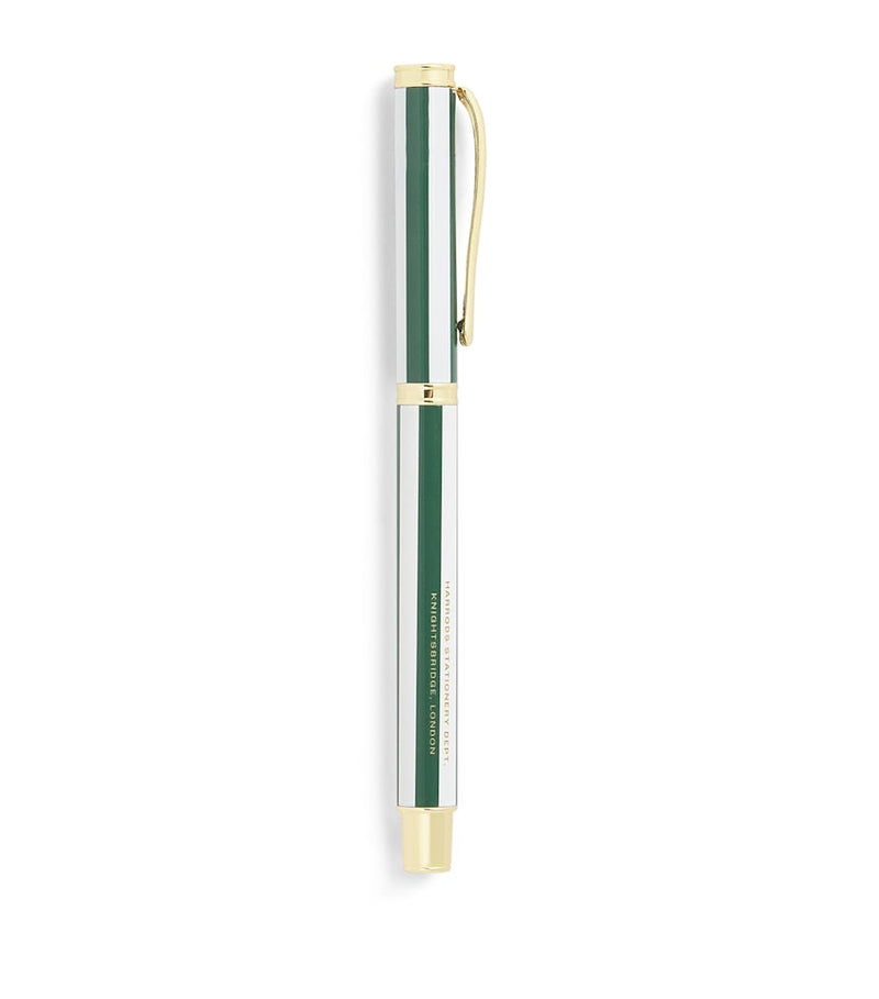 Harrods metal stripe ballpoint pen, UK version