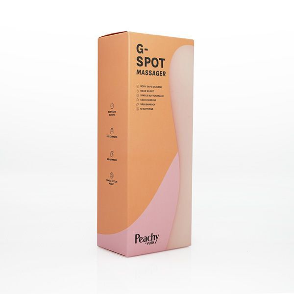 Vush Peachy G-Spot Massager body-safe silicone, imported from the UK