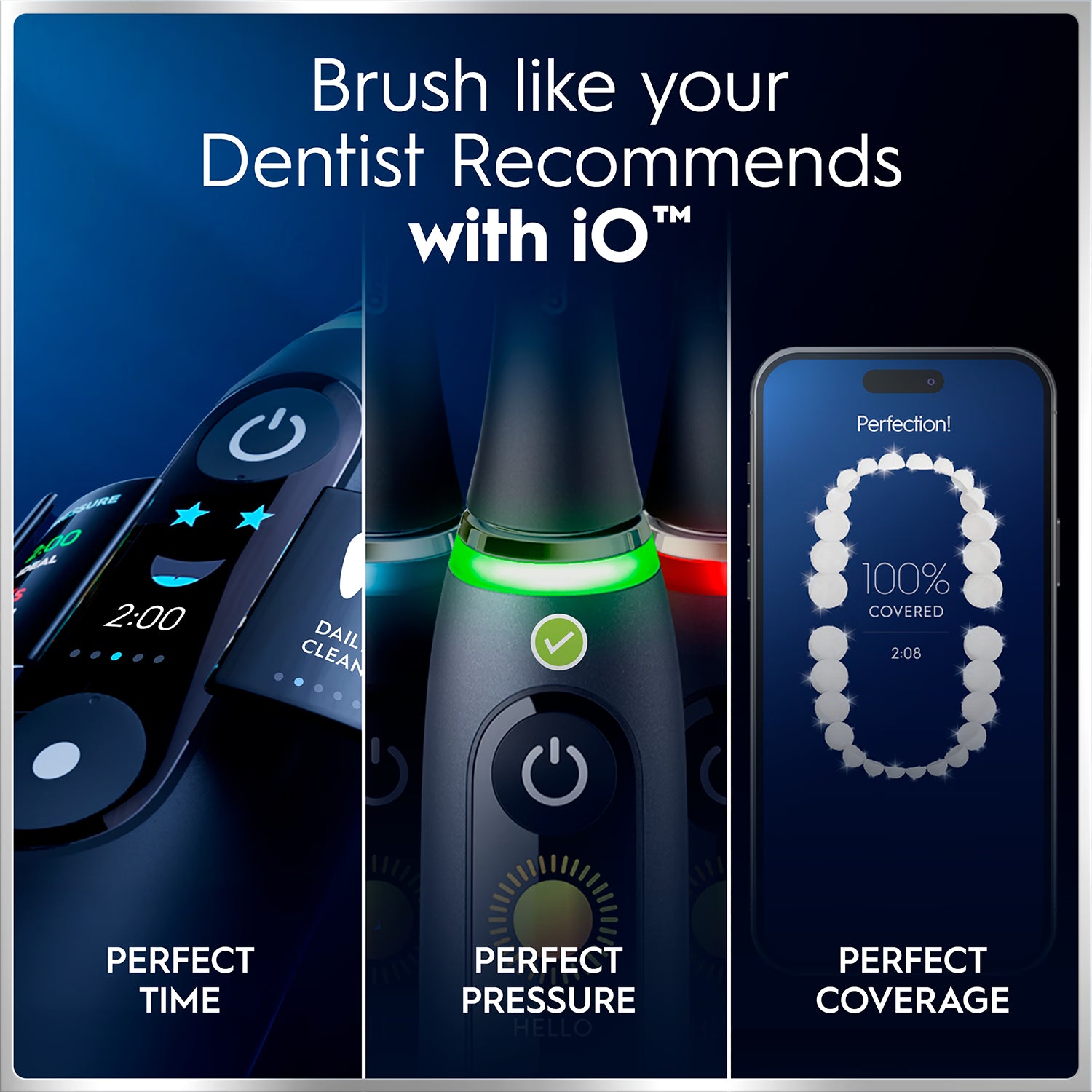 Oral-B iO 6 electric toothbrush black with travel case, UK version