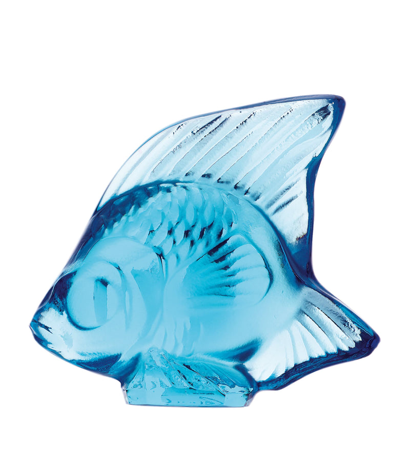 Lalique crystal fish sculpture, UK version