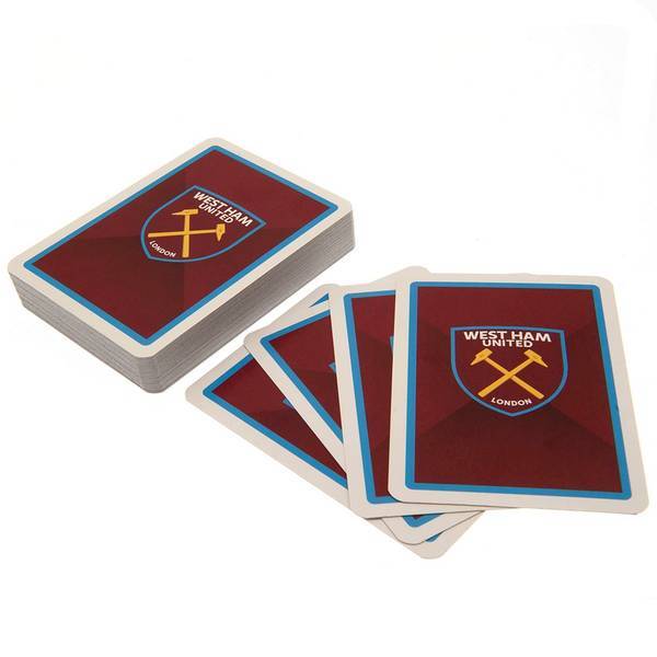 West Ham United FC crest playing card deck, imported from the UK