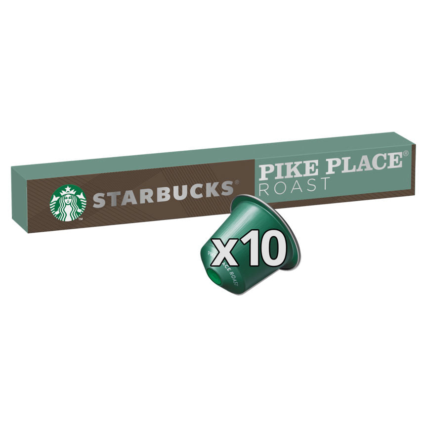 Starbucks By Nespresso Pike Place Lungo Coffee Pods 10 Capsules GOODS ASDA   