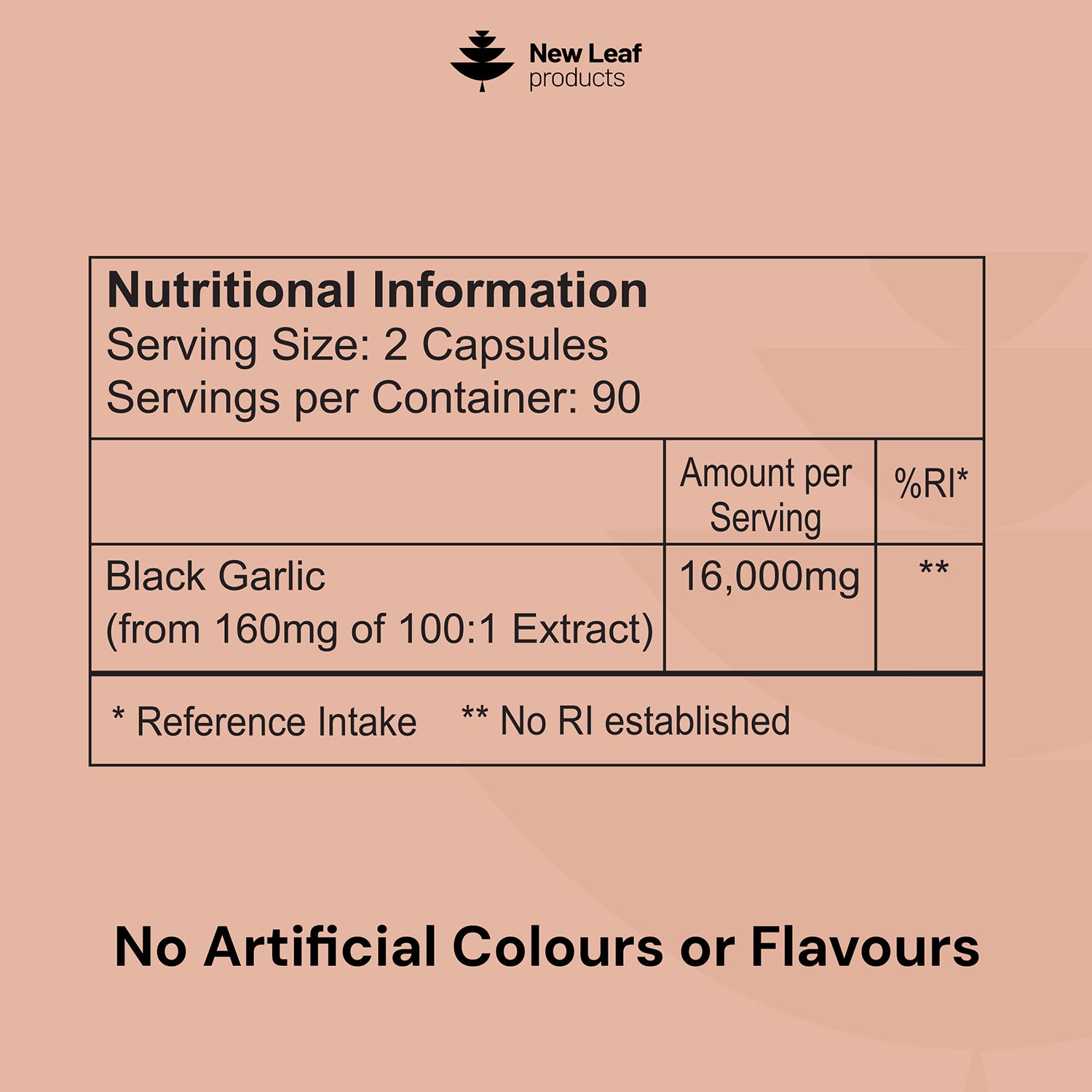 Black Garlic Capsules 180s supplement - British product