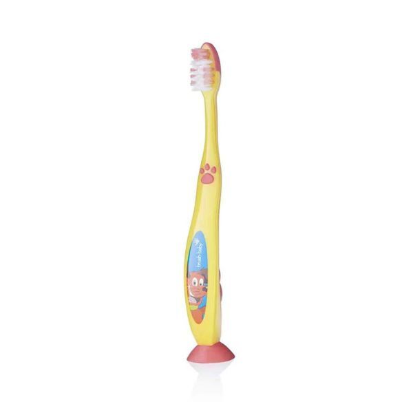 Brush Baby FlossBrush Bristles Toothbrush (6+ Years) Yellow GOODS Superdrug   