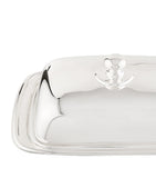 Greggio silver plated Georgian rectangular butter dish, UK version