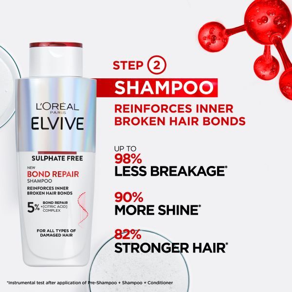 L'Oreal Paris Elvive Bond Repair Shampoo 200ml GOODS Sainsburys   