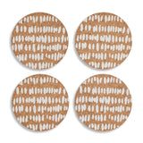 Habitat Printed Cork Coasters 4pk GOODS Sainsburys   