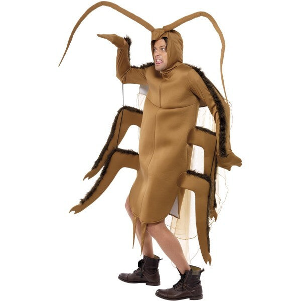 Smiffys Cockroach Costume brown bodysuit with sleeves, UK version