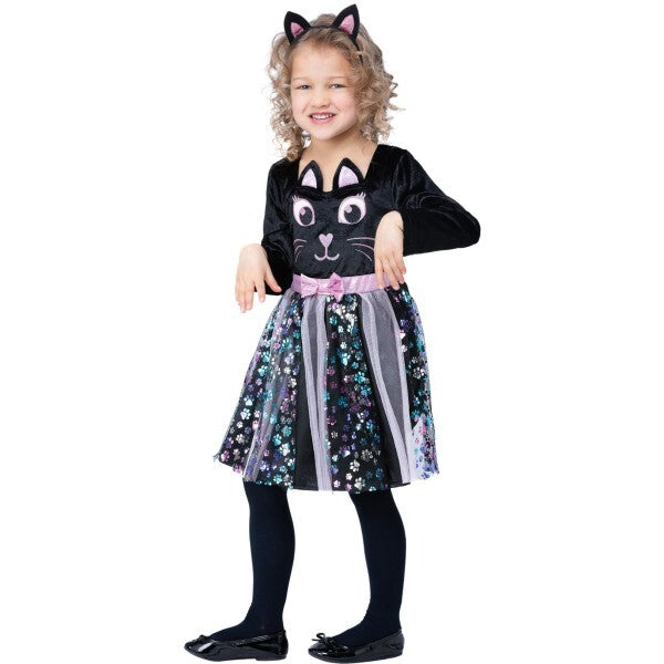 Smiffys cat costume dress and headband (British brand)