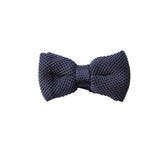SVNX navy crochet bow tie, UK version