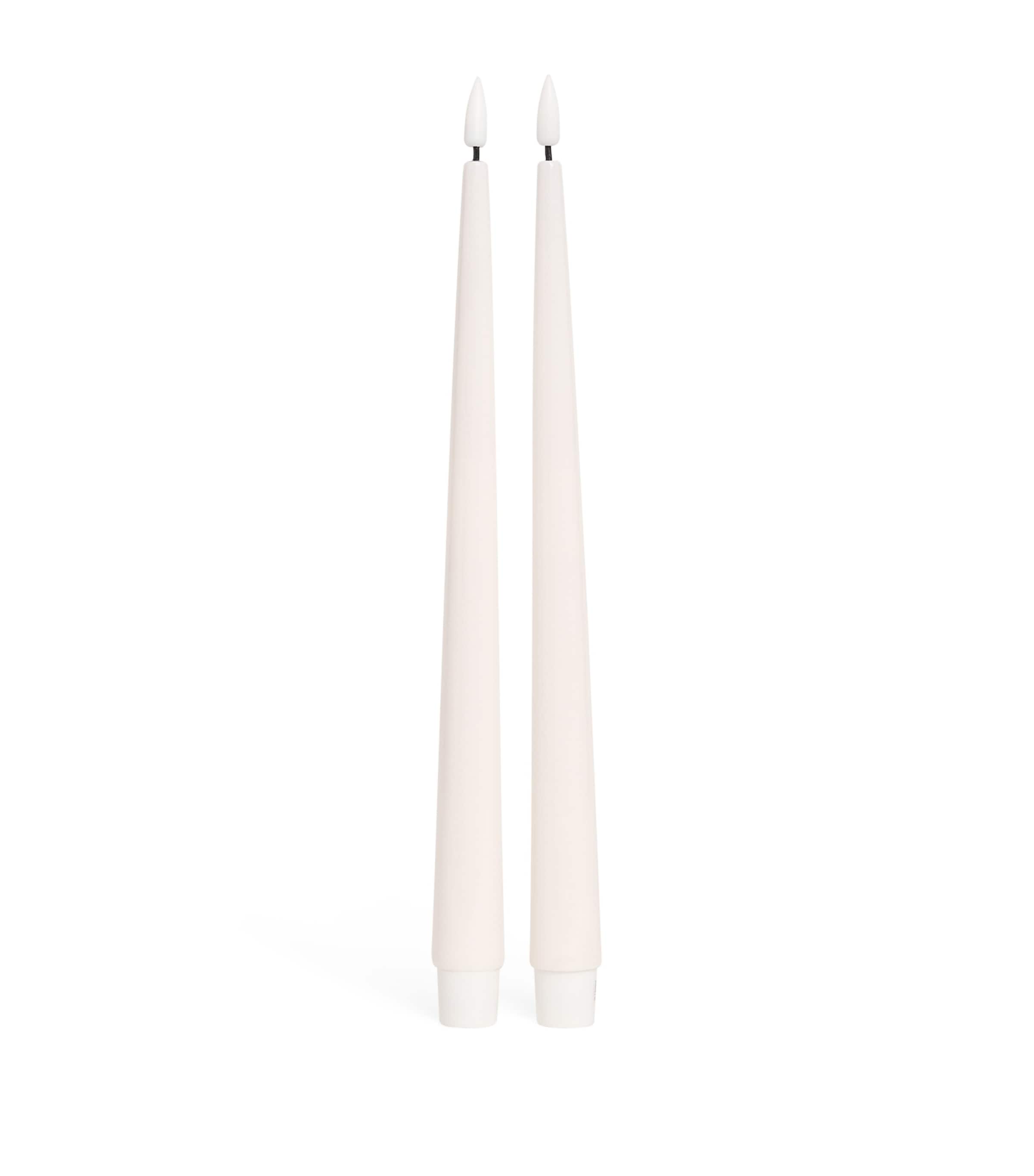 Deluxe Homeart wax LED dinner candles set of 2 - British product