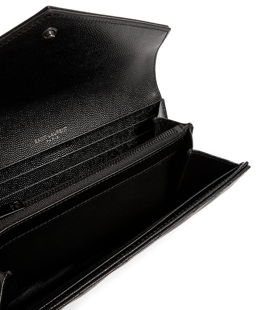 Saint Laurent Envelope matelassé leather wallet, UK version