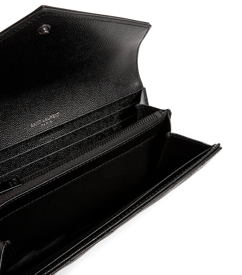 Saint Laurent Envelope matelassé leather wallet, UK version