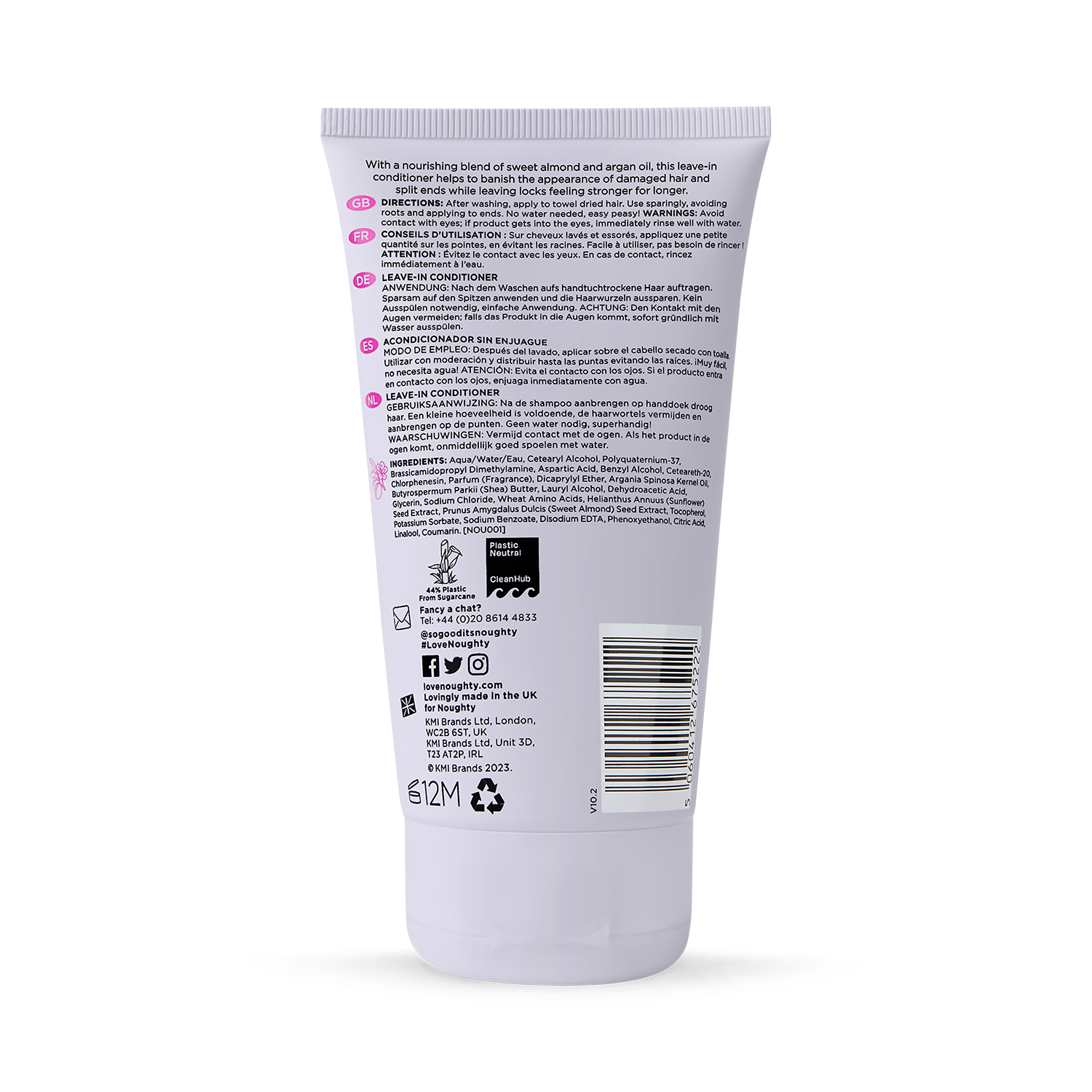 Noughty intensive leave in conditioner 150ml - British product